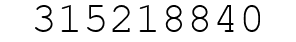 Number 315218840.