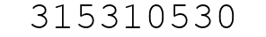 Number 315310530.