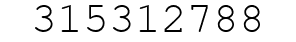 Number 315312788.