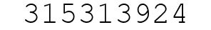 Number 315313924.