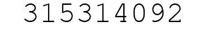 Number 315314092.