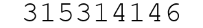 Number 315314146.
