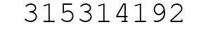 Number 315314192.