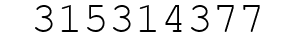 Number 315314377.