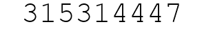 Number 315314447.