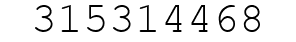 Number 315314468.
