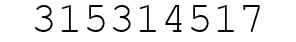 Number 315314517.