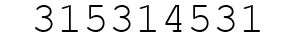 Number 315314531.