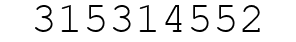 Number 315314552.