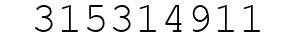 Number 315314911.