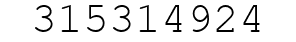 Number 315314924.