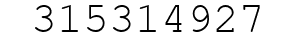 Number 315314927.
