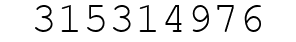 Number 315314976.