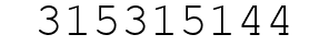 Number 315315144.