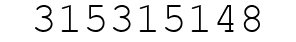 Number 315315148.
