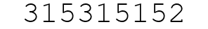 Number 315315152.