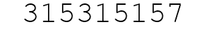 Number 315315157.