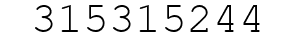 Number 315315244.