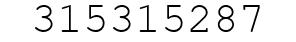 Number 315315287.