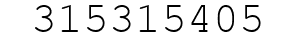 Number 315315405.
