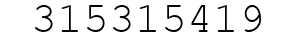 Number 315315419.