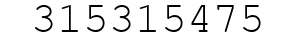 Number 315315475.