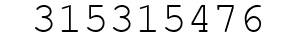 Number 315315476.