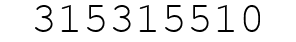 Number 315315510.