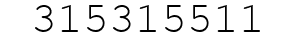 Number 315315511.