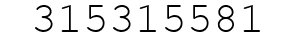 Number 315315581.