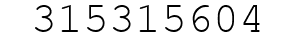 Number 315315604.