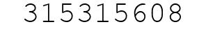 Number 315315608.