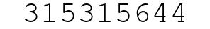 Number 315315644.