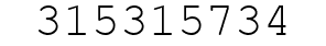 Number 315315734.