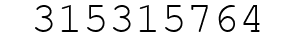Number 315315764.