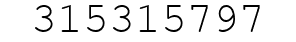 Number 315315797.