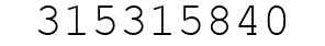 Number 315315840.