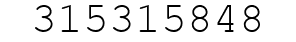 Number 315315848.