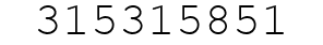 Number 315315851.