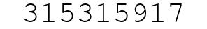 Number 315315917.
