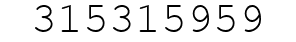 Number 315315959.