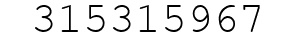 Number 315315967.