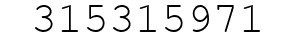 Number 315315971.