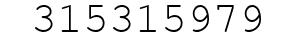 Number 315315979.