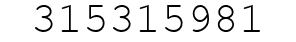 Number 315315981.