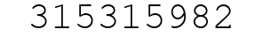 Number 315315982.