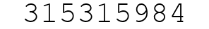 Number 315315984.