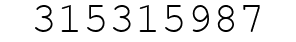 Number 315315987.