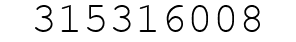 Number 315316008.