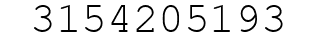 Number 3154205193.